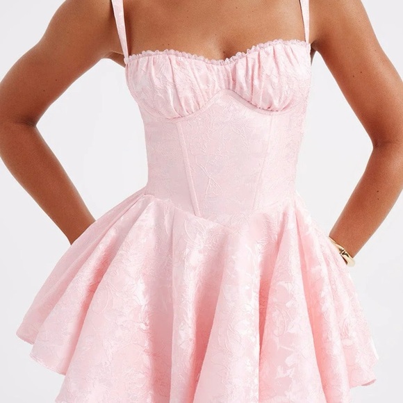 Babyboo Pink Playsuit Removable Bow - Picture 2 of 4